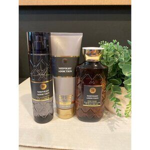 Bath & Body Works “Midnight Addiction” New 3 Piece Set